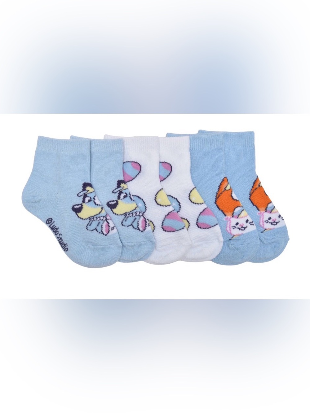 Bluey Character Toddler Ankle Easter Socks, (3) 3-Pack (9 total pairs) Sz 4T-5T